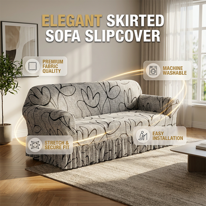 🛋️ PROMO LIMITÉE 50% DE RÉDUCTION ! ✨ Housse de Canapé Extensible – Anti-dérapant, Élégant, Réutilisable 🌿