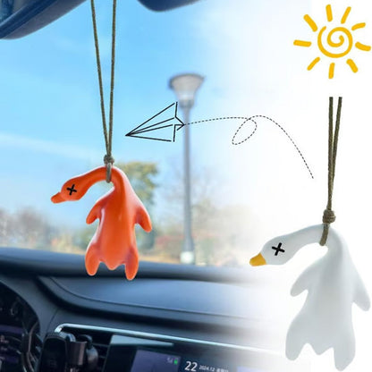 Décoration à suspendre pour voiture en forme de canard rôti
