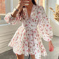 🎉Offre à durée limitée ! 🎉Robe d'été romantique pour femme🌸 | Imprimé floral et manches lanternes | Flatteuse et confortable🎀💃