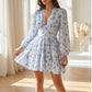 🎉Offre à durée limitée ! 🎉Robe d'été romantique pour femme🌸 | Imprimé floral et manches lanternes | Flatteuse et confortable🎀💃