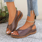 🏖️Nouveautés été✨⏰️Cadeau limité🩴Sandales confortables vintage à bout ouvert pour femmes
