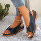 🏖️Nouveautés été✨⏰️Cadeau limité🩴Sandales confortables vintage à bout ouvert pour femmes