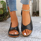 🏖️Nouveautés été✨⏰️Cadeau limité🩴Sandales confortables vintage à bout ouvert pour femmes