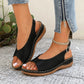 🏖️Nouveautés été✨⏰️Cadeau limité🩴Sandales confortables vintage à bout ouvert pour femmes