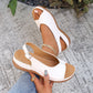 🏖️Nouveautés été✨⏰️Cadeau limité🩴Sandales confortables vintage à bout ouvert pour femmes