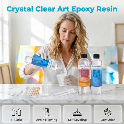 Kit de résine époxy transparente