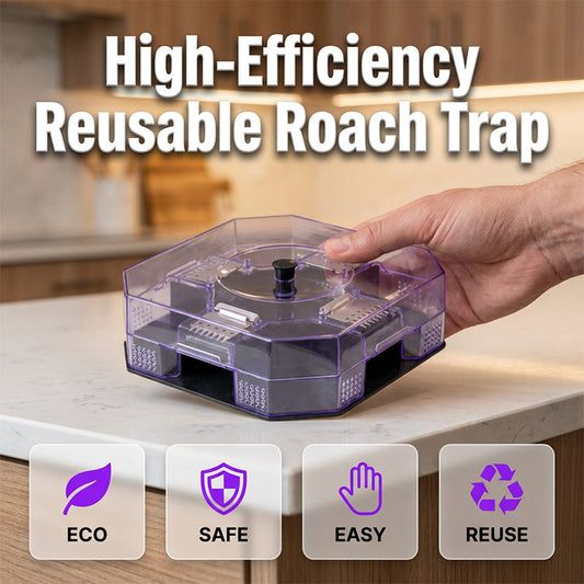 ♻️ 2 achetés, 1 offert 🎁 Piège à cafards réutilisable et très efficace – Écologique, sûr, facile à nettoyer, réutilisable, pour lutter contre les nuisibles domestiques