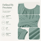 Robe longue portefeuille sans manches à col rond pour femme