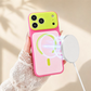 Étui de téléphone magnétique à couleurs contrastées
