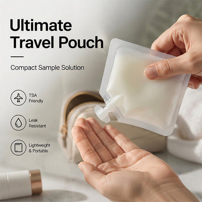 Mini pochettes de voyage rechargeables à pression