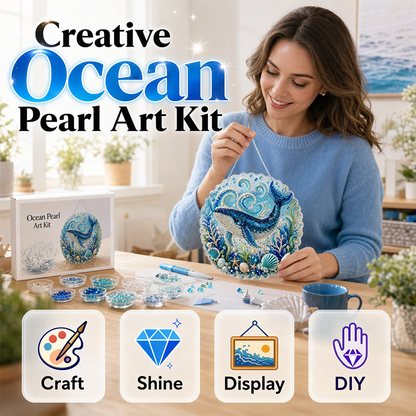 DIY Ocean Pearl Painting Hanging Plaque