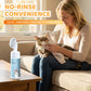 Mousse nettoyante sans rinçage pour le menton des animaux avec brosse en silicone
