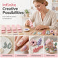 💅 OFFRE ÉCLAIR – 50 % DE RÉDUCTION ! 🎨 Plaques pour façonner des billes d'argile – 4 tailles précises (2/3/4/5 mm), double face, en PLA léger, pour ongles 3D/bijoux/miniatures – rose/gris/blanc 🏆