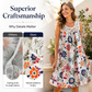 💗💃🏻Promotion du dernier jour : 50 % de réduction ⚡Plus de 50 000 exemplaires vendus💕Robe élégante à fleurs sans manches pour femme