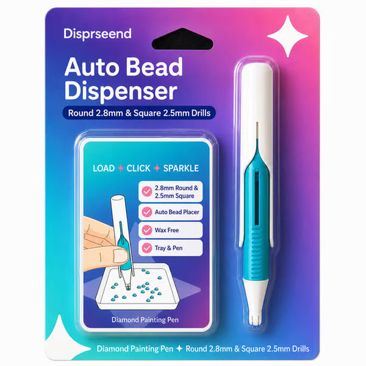 ❄️Promotion d'été : 55% de réduction !💎Stylo distributeur automatique pour peinture diamant – Pose de pierres plus rapide et sans recharges de cire constantes