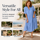 Robe midi à volants, col en V et boutonnée pour femme