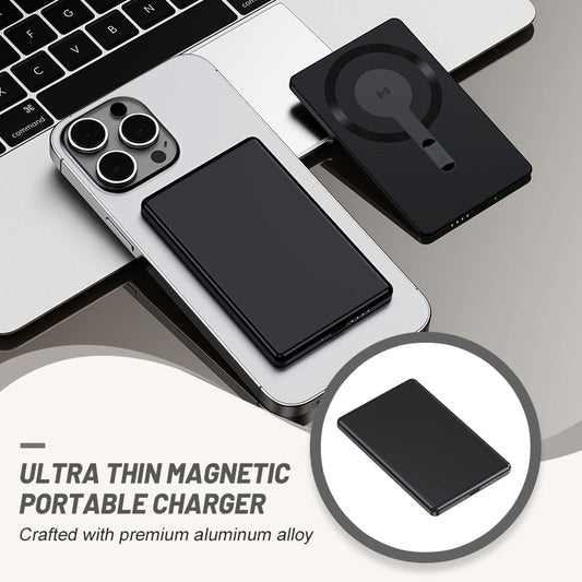 Chargeur magnétique portable ultra-mince de 5000 mAh