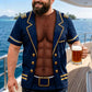 Men's Funny Fake Muscle Print T-Shirt