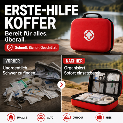 🔥Offre spéciale : 50 % de réduction !🔥 Trousse de premiers secours portable 26 pièces – pour la maison, la voiture, les voyages et le camping, compacte 🏥