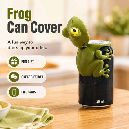 Joli couvercle de canette en forme de grenouille
