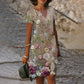 Tendance du moment ⭐👗 Robe ample à imprimé audacieux et décolleté sublime – Légère et polyvalente, idéale de jour comme de soir ✨