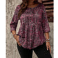 💫 Jetzt im Trend – Lockeres Paisley-Top mit Bindevorderseite – vielseitig und elegant ✨