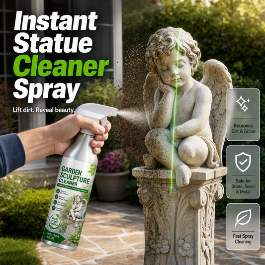 Spray nettoyant puissant pour sculptures de jardin