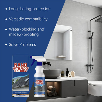 🔥 Spray d'étanchéité imperméable – Formule à pénétration profonde pour toitures et murs – Idéal pour le béton, la brique, les joints et les balcons 🏠🛡️