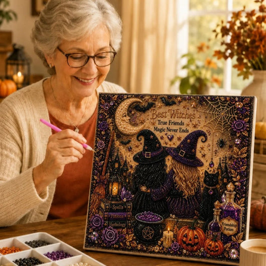 Kit de peinture à faire soi-même pour Halloween avec des perles synthétiques