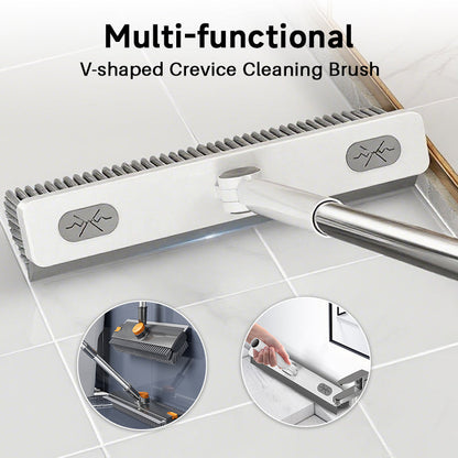 🧹 Brosse à long manche pour salles de bains et carrelages – poils durs et robustes pour les joints, les coins et les murs, idéale pour un nettoyage humide en profondeur 🚿🧽