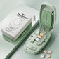 💊 Coupe-pilules portable avec boîte de rangement