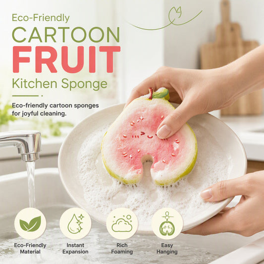 Éponge à vaisselle mignonne en forme de fruit