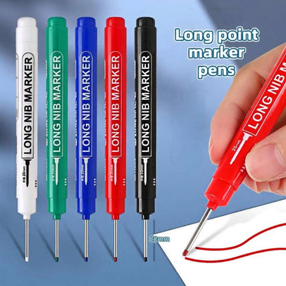 🎯 1 acheté, 1 offert ! Marqueur de précision à pointe longue – Idéal pour les trous profonds et les interstices étroits, étanche, pour carrelage, bois, métal et plus encore ! 🛠️✨