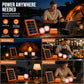 ☀️🔋 Système d'énergie solaire portable – Générateur solaire USB/Type-C avec 2 lampes LED