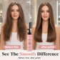 Crème lissante pour cheveux avec peigne intégré