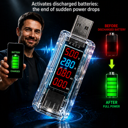 🔌50 % RABATT | USB-dongel för reparation av smarttelefonbatterier – Plug-and-play, ingen demontering, optimera batteriets prestanda!