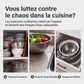 🥗✨ Passoire pliable multifonction – Égouttoir avec base de vidange, compacte et pratique, lavez et égouttez vos aliments sans encombrer votre cuisine, puis rangez-la à plat 🌿👌