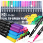 📢📢55 % DE RÉDUCTION !!! ✨ Livre de coloriage par numéro– sur fond noir, incluant des feutres aquarelle double pointe et une boîte de rangement !