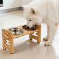 Adjustable Height Elevated Dog & Cat Feeder