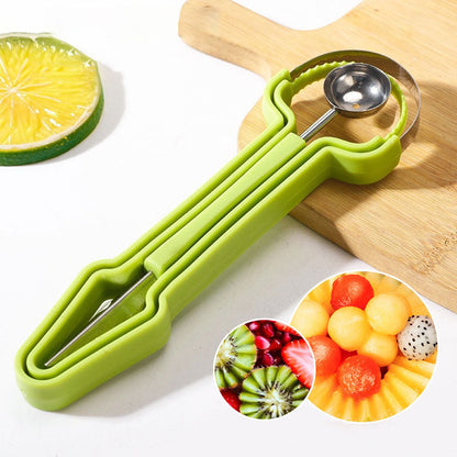 🔥2026 HEISSER VERKAUF🥳💞Über 50.000 verkauft! 🛡️3-in-1 Melonenausstecher-Set aus Edelstahl