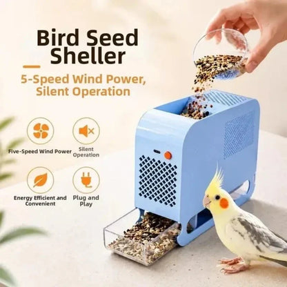 Égreneuse électrique pour oiseaux et séparateur de paille