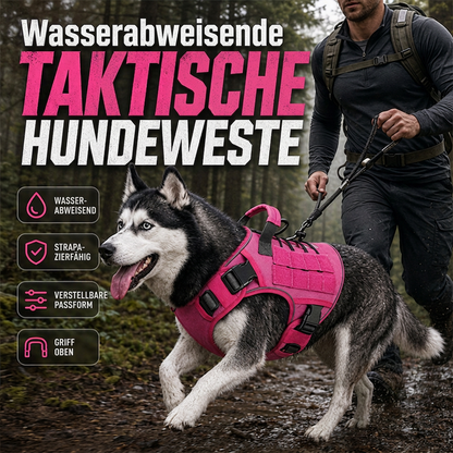 🐕🛡️ Harnais Tactique pour Chien en Tissu Oxford – Résistant à l’Eau, Poignée de Contrôle et Ajustement Sécurisé