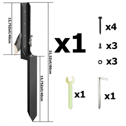 Kit de réparation robuste pour poteaux de clôture