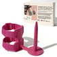 Porte-pelote de laine portable pour bras avec double sangle réglable
