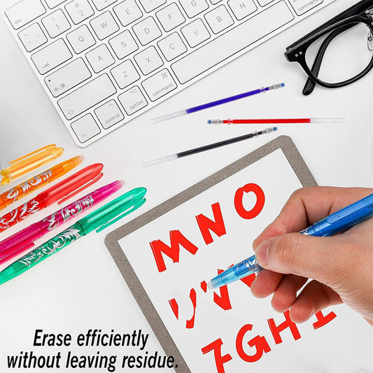 Stylos à encre gel effaçables multicolores