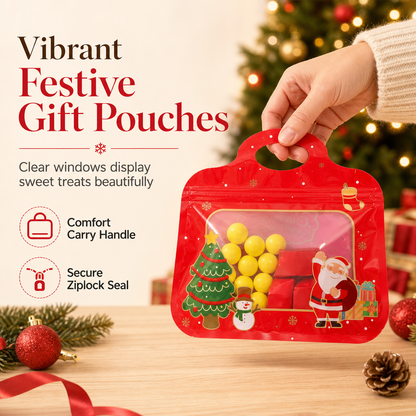 Sacs cadeaux de Noël à fermeture automatique