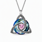 Women's Celtic Knot Birthstone Pendant Necklace