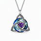 Women's Celtic Knot Birthstone Pendant Necklace