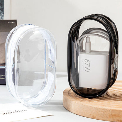 Sac de rangement portable transparent et multifonctionnel pour câbles de donnée