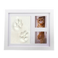 👣🖼️ Kit Cadre Souvenir Empreintes Bébé et Animaux – Triple Volet, Bois MDF et Prise d’Empreinte Précise